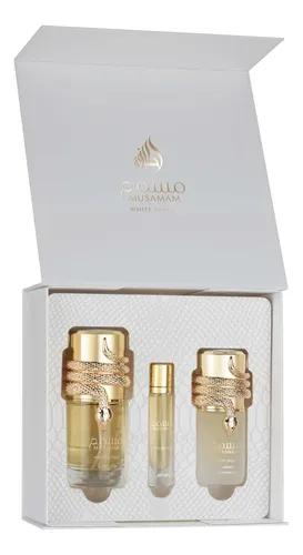 Lattafa Musamam White Gift Set Kit 3 Unidades