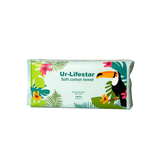 Ur-Lifestar Soft Cotton Towel Pacote 40pcs 20x20cm