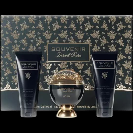 Afnan Souvenir Desert Rose Kit - 3 Produtos