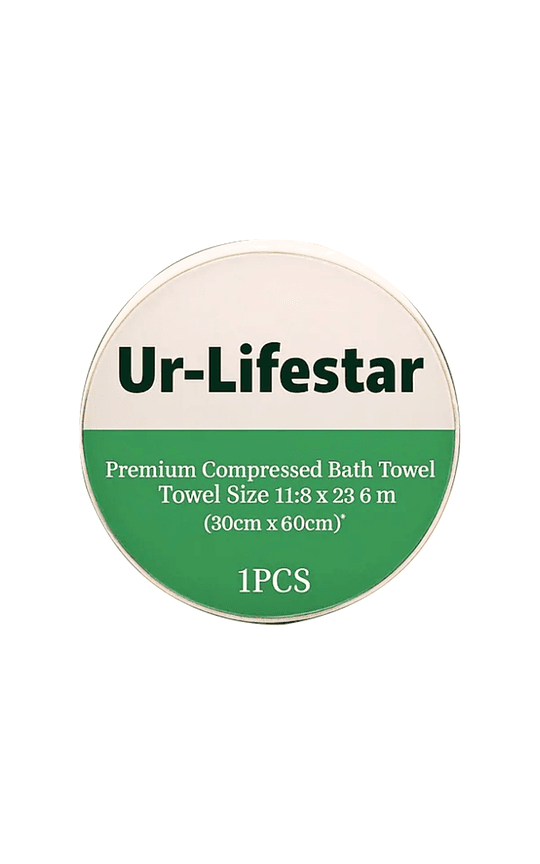  Ur-Lifestar Premium Compressed Bath Towel 30x60cm