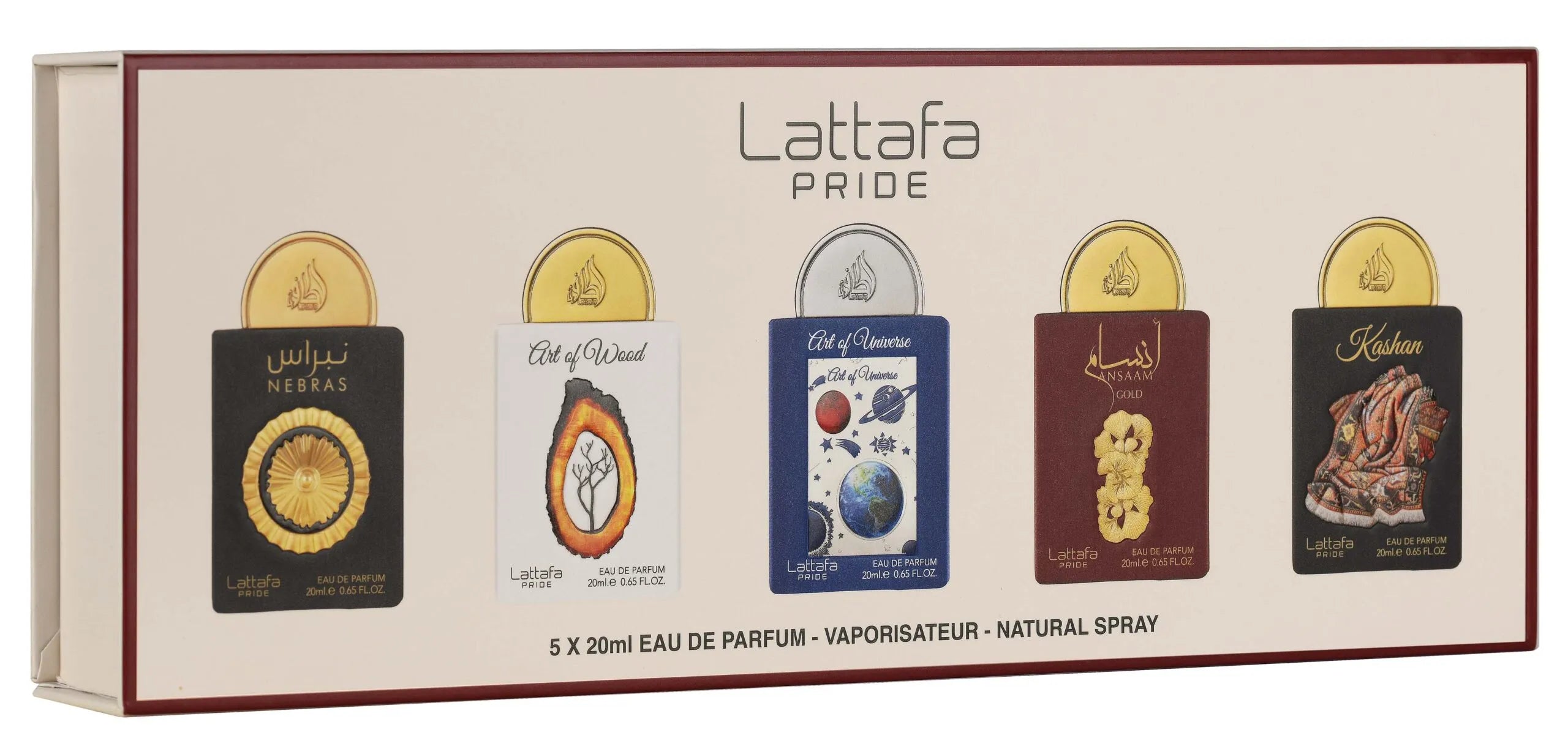 LATTAFA MINIATURAS KIT 5 X 20ML BOX 03