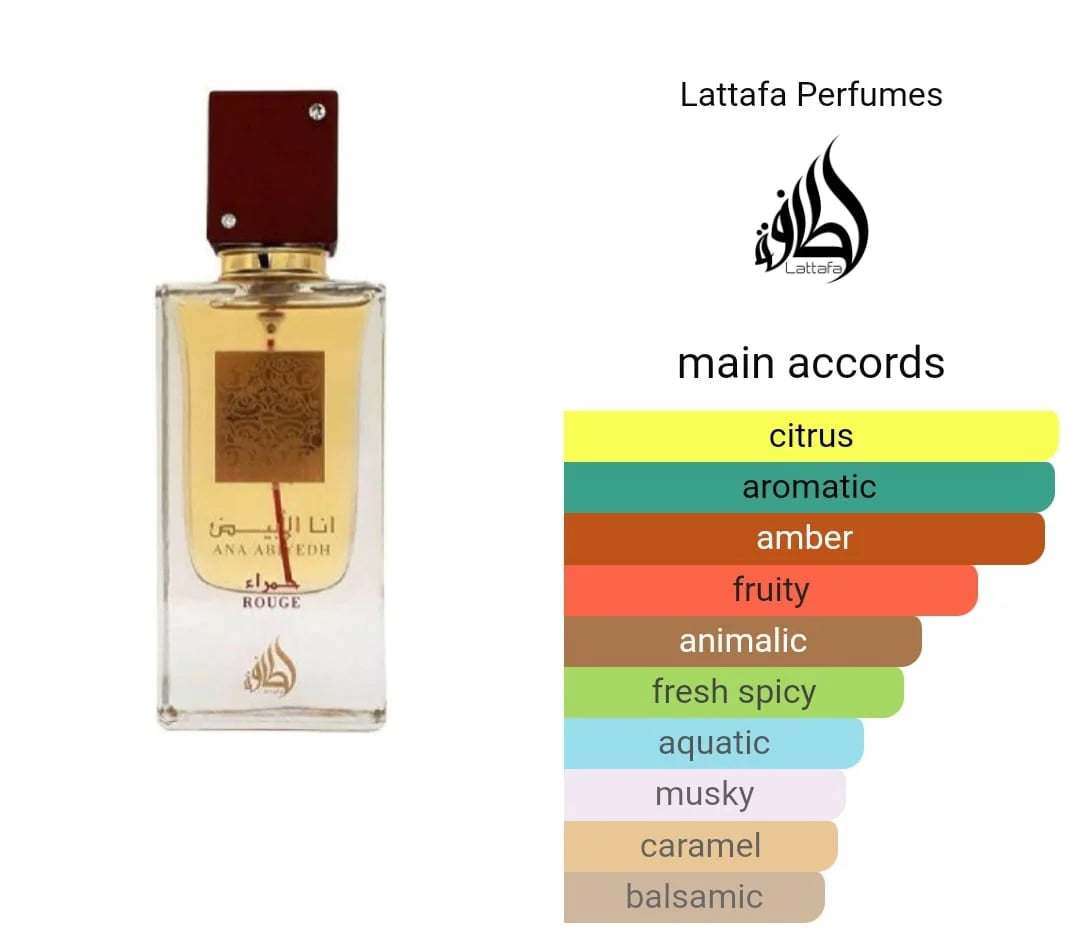 LATTAFA ANA ABIYEDH ROUGE EDP 60ML