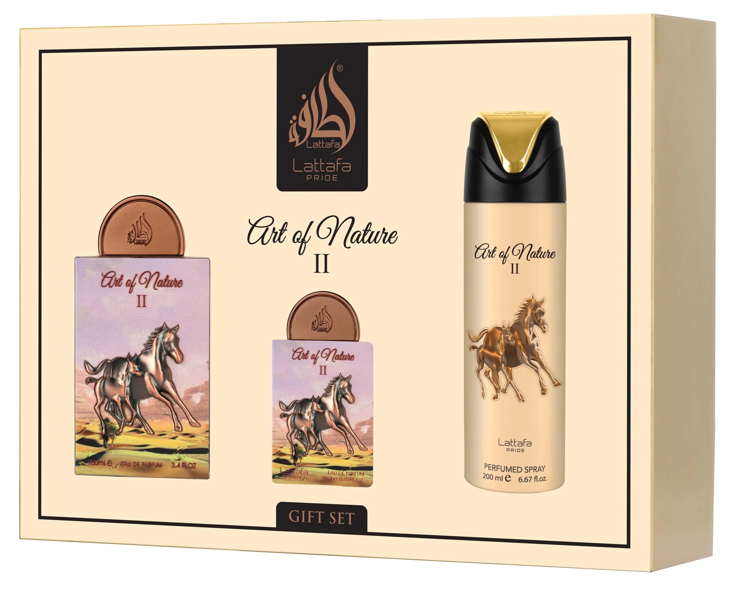 LATTAFA ART OF NATURE II KIT - 3 PRODUTOS