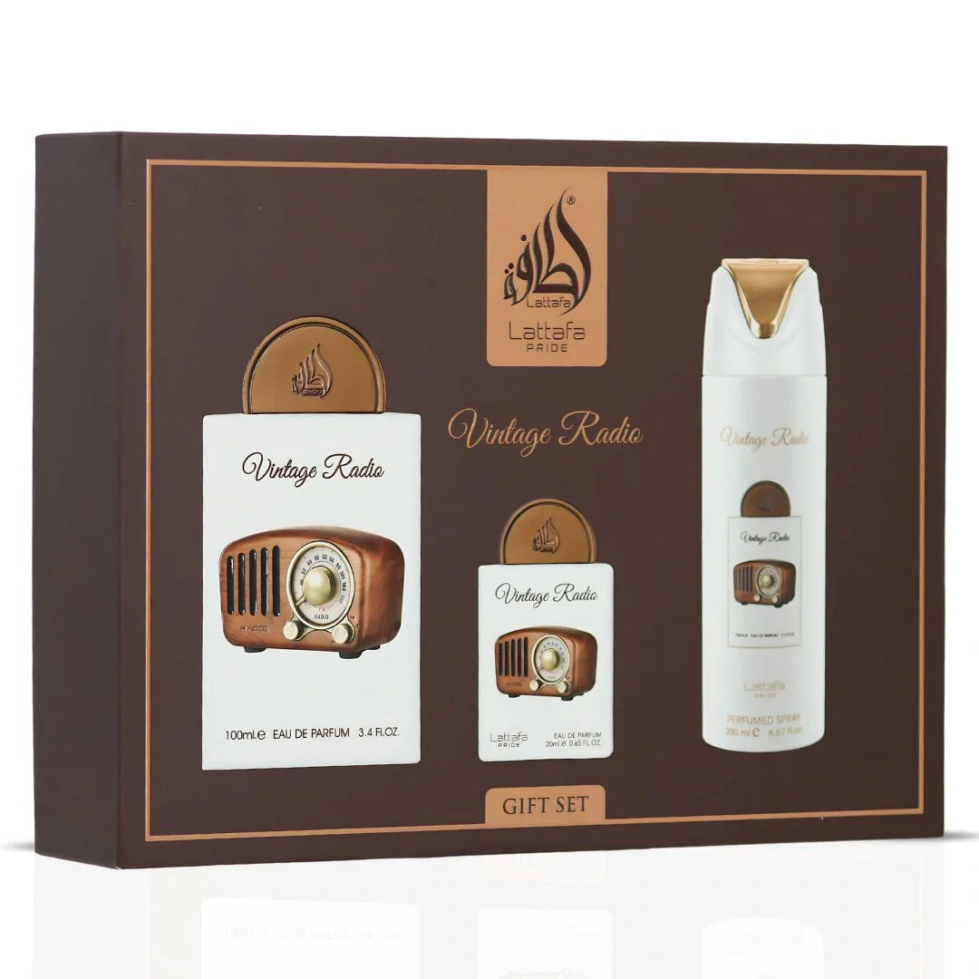 LATTAFA VINTAGE RADIO KIT - 3 UNIDADES