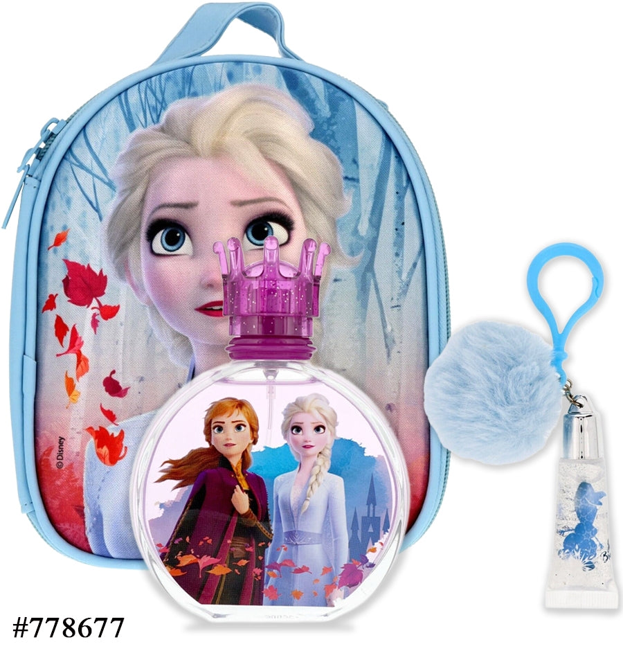 DISNEY FROZEN KIT EDT 100ML + CHAVEIRO + GLOSS + MOCHILA