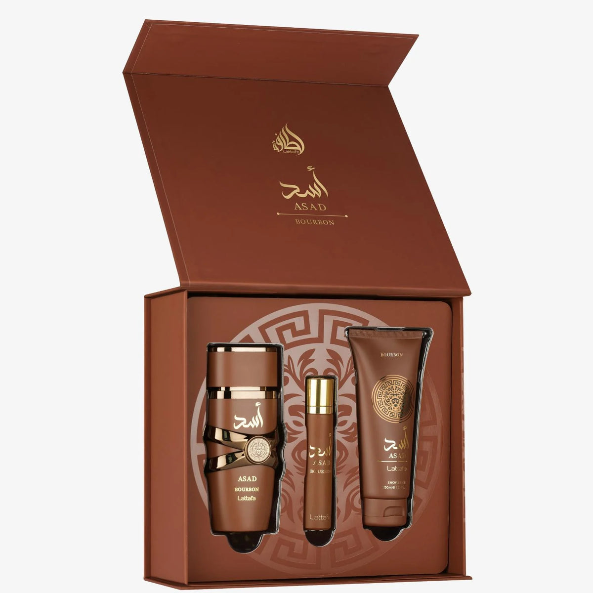 LATTAFA ASAD BOURBON GIFT SET KIT 3 UNIDADES 100ML